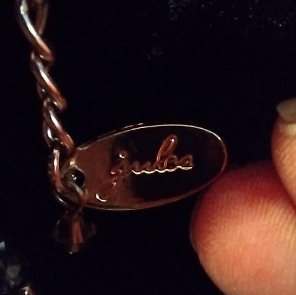 JULES Multicolored seed beads teal pink purple gold tassel Dangle 30" necklace - Picture 5 of 8